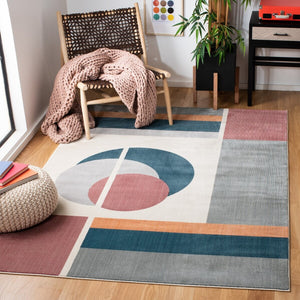 Safavieh Orwell 364 Power Loomed Contemporary Rug Beige / Dark Teal ORW364B-9