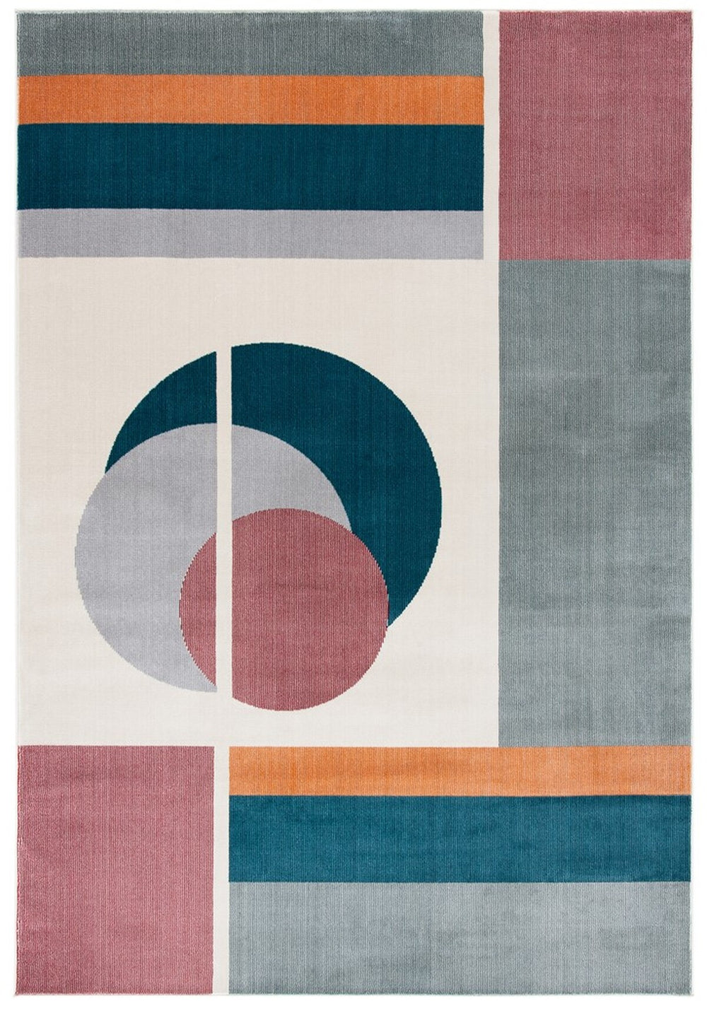 Safavieh Orwell 364 Power Loomed Contemporary Rug Beige / Dark Teal ORW364B-9