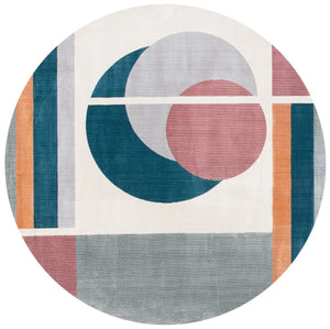Safavieh Orwell 364 Power Loomed Contemporary Rug Beige / Dark Teal ORW364B-9