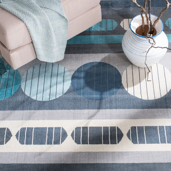 Safavieh Orwell 367 Power Loomed Contemporary Rug Grey / Aqua ORW367F-9