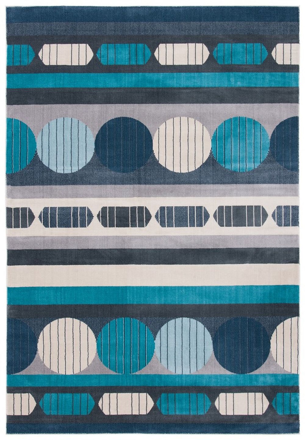 Safavieh Orwell 367 Power Loomed Contemporary Rug Grey / Aqua ORW367F-9