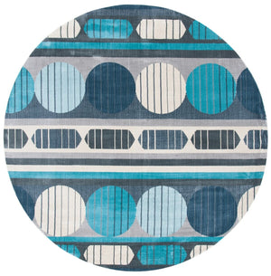 Safavieh Orwell 367 Power Loomed Contemporary Rug Grey / Aqua ORW367F-9