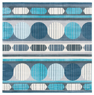 Safavieh Orwell 367 Power Loomed Contemporary Rug Grey / Aqua ORW367F-9