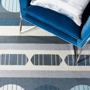 Safavieh Orwell 367 Power Loomed Contemporary Rug Grey / Blue ORW367G-9