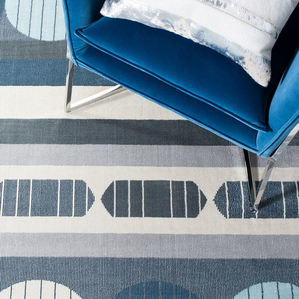 Safavieh Orwell 367 Power Loomed Contemporary Rug Grey / Blue ORW367G-9