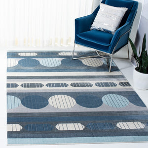 Safavieh Orwell 367 Power Loomed Contemporary Rug Grey / Blue ORW367G-9