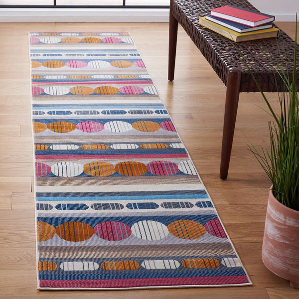 Safavieh Orwell 367 Power Loomed Contemporary Rug Grey / Orange ORW367H-9