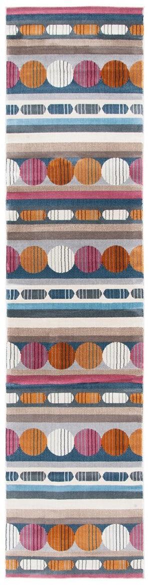 Safavieh Orwell 367 Power Loomed Contemporary Rug Grey / Orange ORW367H-9