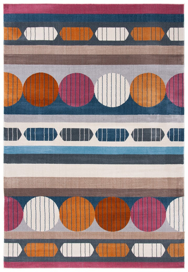 Safavieh Orwell 367 Power Loomed Contemporary Rug Grey / Orange ORW367H-9