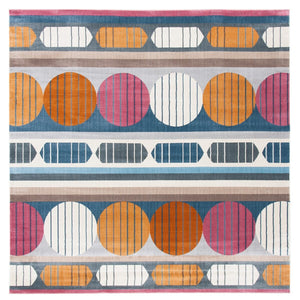 Safavieh Orwell 367 Power Loomed Contemporary Rug Grey / Orange ORW367H-9