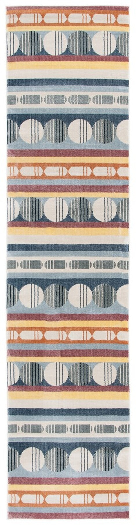 Safavieh Orwell 367 Power Loomed Contemporary Rug Blue / Yellow ORW367M-9