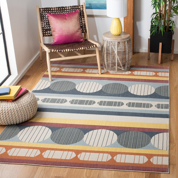 Safavieh Orwell 367 Power Loomed Contemporary Rug Blue / Yellow ORW367M-9