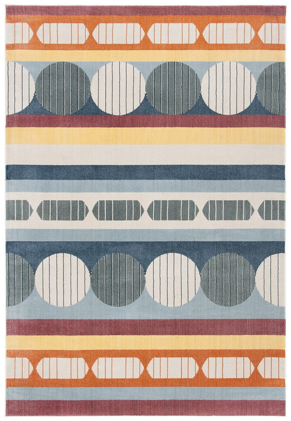 Safavieh Orwell 367 Power Loomed Contemporary Rug Blue / Yellow ORW367M-9