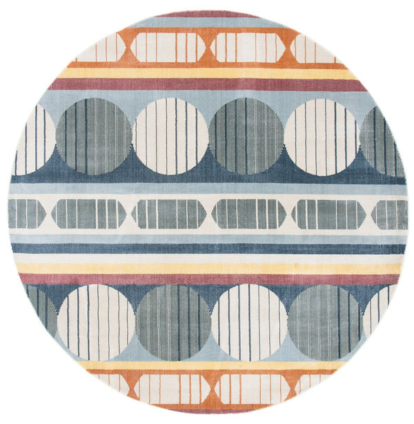 Safavieh Orwell 367 Power Loomed Contemporary Rug Blue / Yellow ORW367M-9