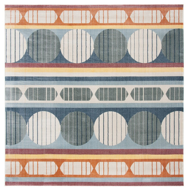 Safavieh Orwell 367 Power Loomed Contemporary Rug Blue / Yellow ORW367M-9