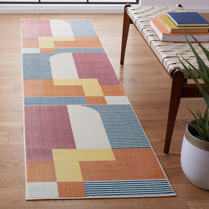 Safavieh Orwell 368 Power Loomed Contemporary Rug Rust / Yellow ORW368P-9SQ