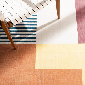 Safavieh Orwell 368 Power Loomed Contemporary Rug Rust / Yellow ORW368P-9SQ