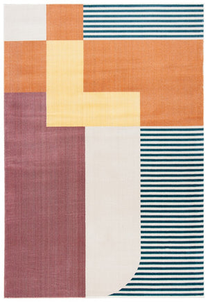 Safavieh Orwell 368 Power Loomed Contemporary Rug Rust / Yellow ORW368P-9SQ