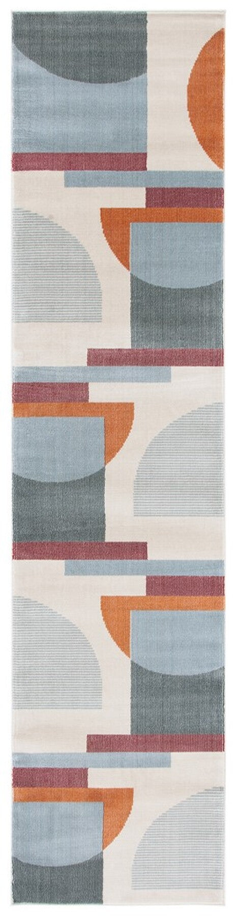 Safavieh Orwell 370 Power Loomed Contemporary Rug Ivory / Blue ORW370A-9SQ