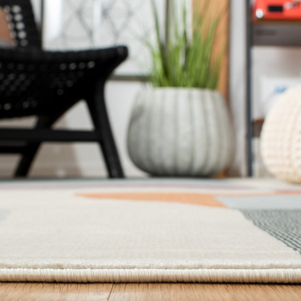 Safavieh Orwell 370 Power Loomed Contemporary Rug Ivory / Blue ORW370A-9SQ