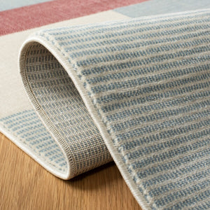 Safavieh Orwell 370 Power Loomed Contemporary Rug Ivory / Blue ORW370A-9SQ