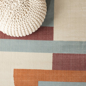 Safavieh Orwell 370 Power Loomed Contemporary Rug Ivory / Blue ORW370A-9SQ