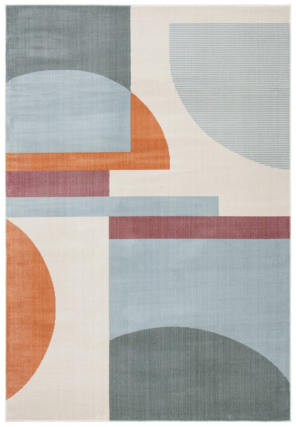 Safavieh Orwell 370 Power Loomed Contemporary Rug Ivory / Blue ORW370A-9SQ