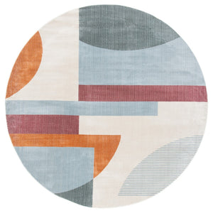 Safavieh Orwell 370 Power Loomed Contemporary Rug Ivory / Blue ORW370A-9SQ