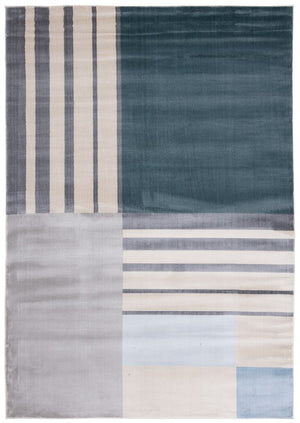 Safavieh Orwell 397 Power Loomed Polypropylene Contemporary Rug Charcoal / Beige ORW397H-9SQ