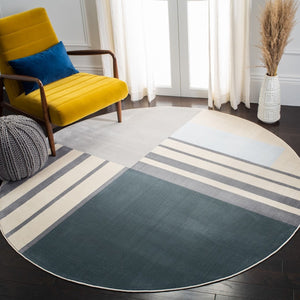 Safavieh Orwell 397 Power Loomed Contemporary Rug Charcoal / Beige ORW397H-9R