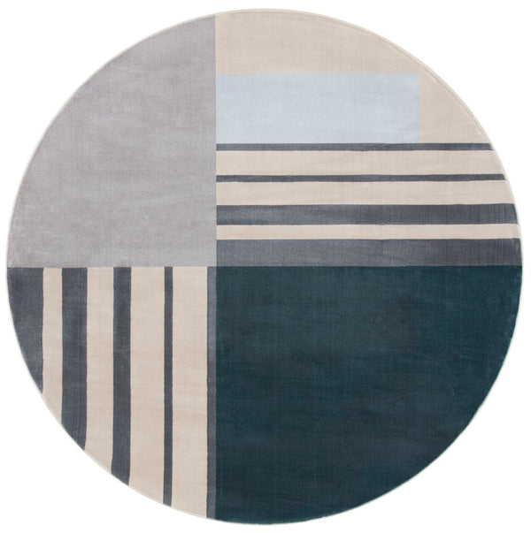 Safavieh Orwell 397 Power Loomed Contemporary Rug Charcoal / Beige ORW397H-9R