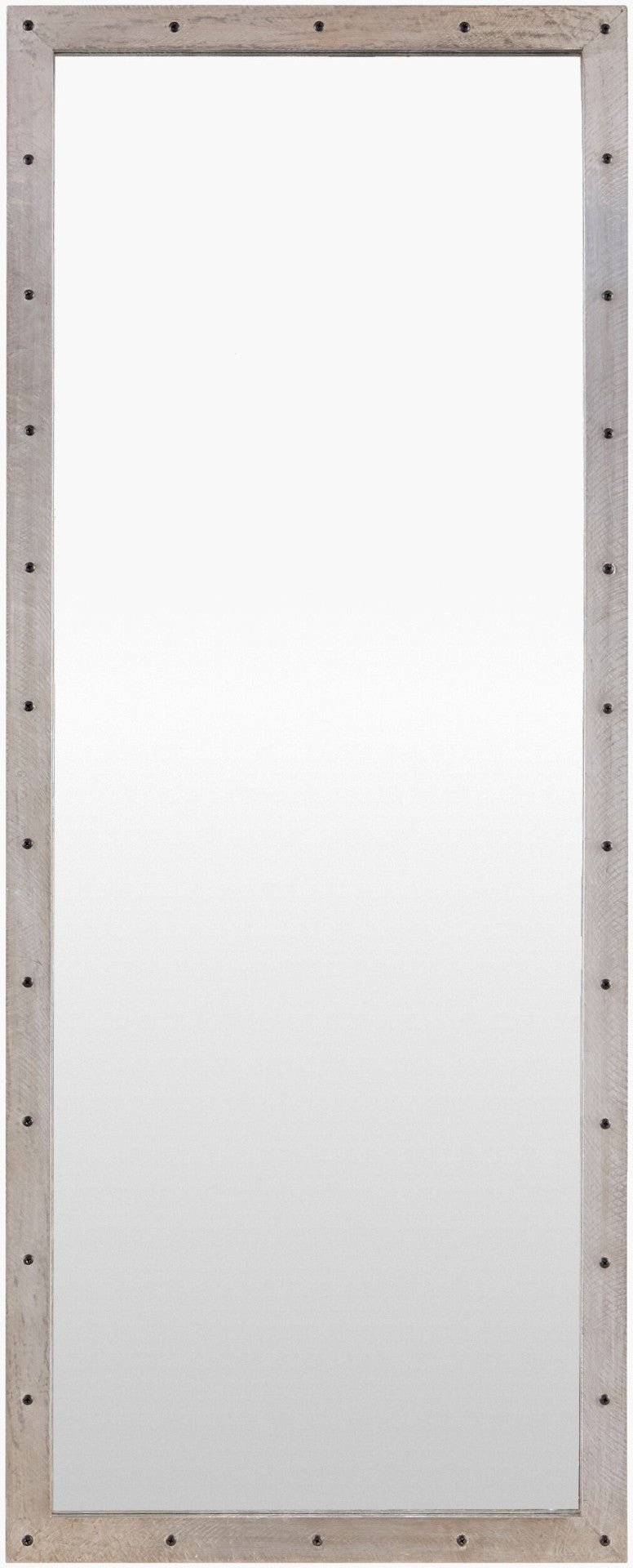 Livabliss Bronwyn Vertical Wall Mirror Traditional Framed Accent for Entryway or Bedroom Silver Gray 48"H x 19"W x 2"D ORYN001-4819