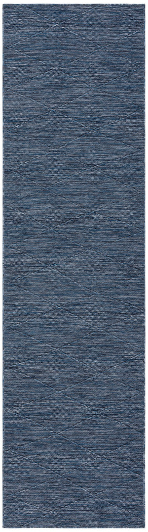 Nourison Practical Solutions PSL01 Machine Made Power-loomed Borderless Design Indoor/Outdoor Modern Outdoor Rug Navy Blue, Navy Blue 100% Polypropylene 99446939463