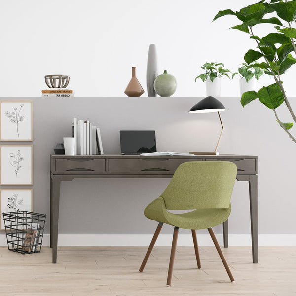 English Elm Harper Desk - Stylish Farmhouse Grey Workspace With Storage, Mid-Century Design & Durability B136P158719