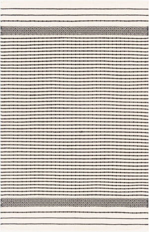 Surya Osasuna Handmade Cotton Rug 2'6" X 8' - Rustic Lodge Charm, Easy Care, Durable & Cozy Home Decor Black Cotton Osa2303-576