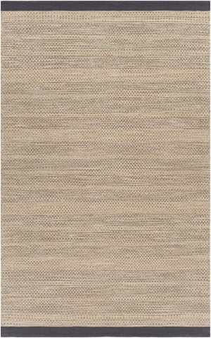 Surya Osasuna Handmade Cotton Rug 2'6" X 8' - Rustic Lodge Charm, Easy Care, Durable & Cozy Home Decor Charcoal Cotton Osa2305-576