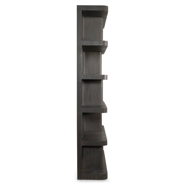 Bernhardt Bernhardt Boyd Etagere In Bracken Mahogany — 5-Shelf Midcentury-Rustic Display, Storage & Room Divider 338820