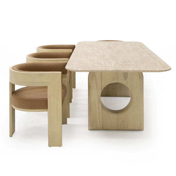 VIG Furniture Nova Domus Osaka - Modern Faux Marble + Natural Ash Dining Table VGCS-DT-22116