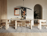 VIG Furniture Nova Domus Osaka - Modern Faux Marble + Natural Ash Dining Table VGCS-DT-22116