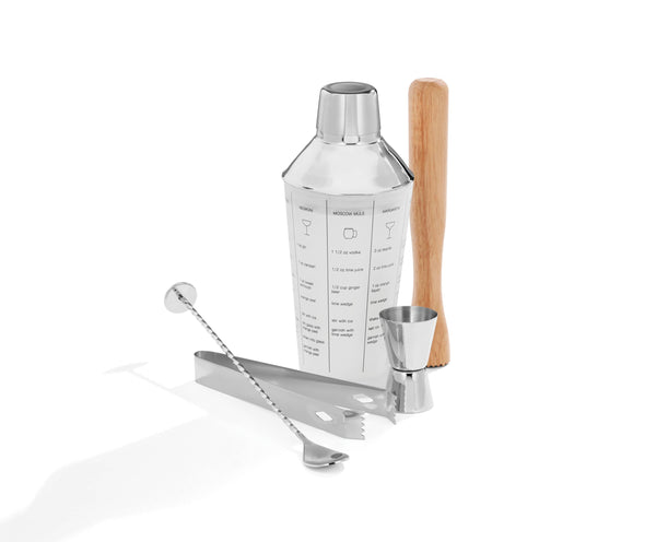 Lenox Cambridge 5-Piece Mixology Shaker Tool Set NO COLOR METAL E9270GS1CBBM