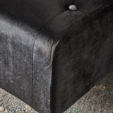 Christopher Knight Home® - Noble House - Kimiko Tufted Black Velvet Ottoman