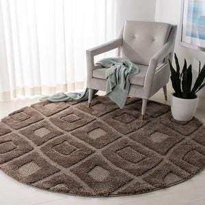 Safavieh Olympia Shag 319 Power Loomed Shag & Flokati Rug Mushroom OSG319C-3