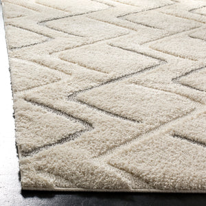 Safavieh Olympia Shag 322 Power Loomed Shag & Flokati Rug Cream / Grey OSG322A-3