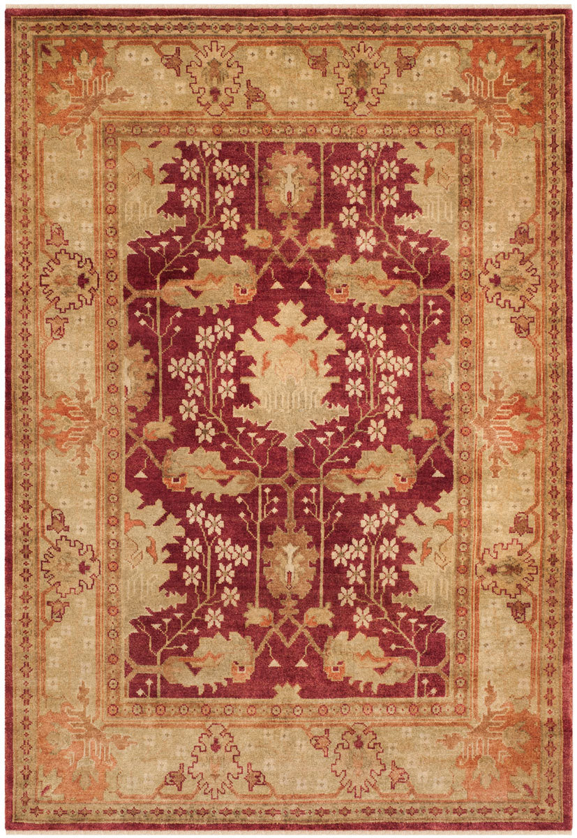 Safavieh Osh108 Hand Knotted  Rug Red / Green OSH108A-CNR