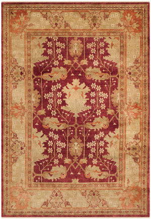 Safavieh Osh108 Hand Knotted  Rug Red / Green OSH108A-CNR