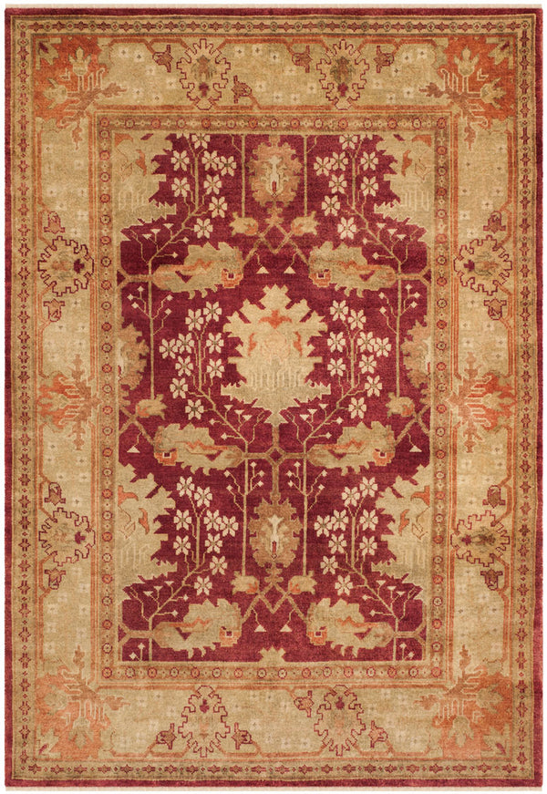 Safavieh Osh108 Hand Knotted  Rug Red / Green OSH108A-CNR