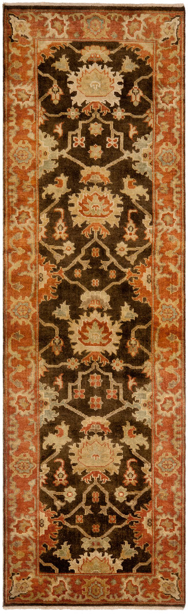 Safavieh Osh115 Hand Knotted  Rug Brown / Rust OSH115A-CNR