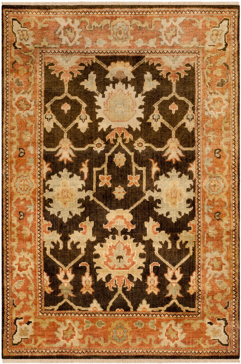 Safavieh Osh115 Hand Knotted  Rug Brown / Rust OSH115A-CNR