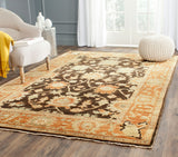 Safavieh Osh115 Hand Knotted  Rug Brown / Rust OSH115A-CNR