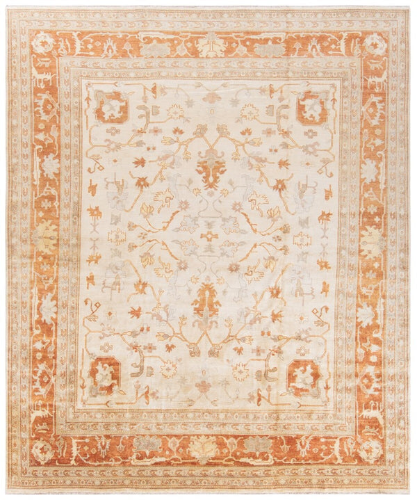 Safavieh Osh122 Hand Knotted  Rug Ivory / Rust OSH122A-CNR